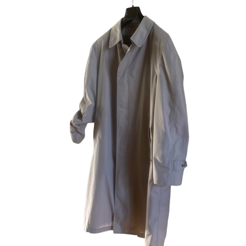 London Fog Long Beige Tan Trench Coat W/ Removable Liner